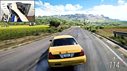 حس خوب بازی فورزا هورایزن 5 (Forza horizon 5) با ماشین تاکسی فورد (TaxI Ford)