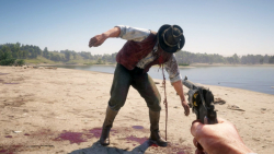 گیم پلی بازی رد دد Red Dead Redemption 2 و بروتال کیل در صحنه آهسته