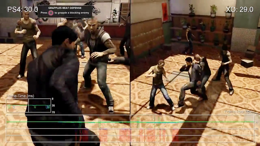 مقایسه فریم ریت بازی Sleeping Dogs Definitive Edition