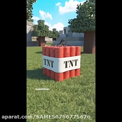 انیمیشن TNTماینکرافت واقعی