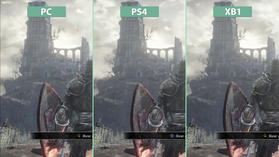 مقایسه گرافیک بازی Dark Souls III - PC VS PS4 VS XO