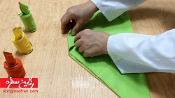 آموزش دستمال سفره مدل شمع