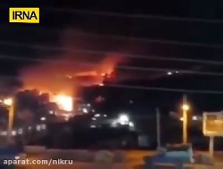 تصاویری از محل انفجار تانکر مازوت در سنندج تصاویری از محل انفجار تانکر مازوت در سنندج