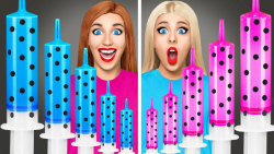 غذاهای صورتی در مقابل آبی چالش...