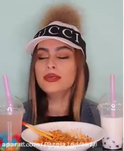مونا فود خوردن تند ترین نودل د...