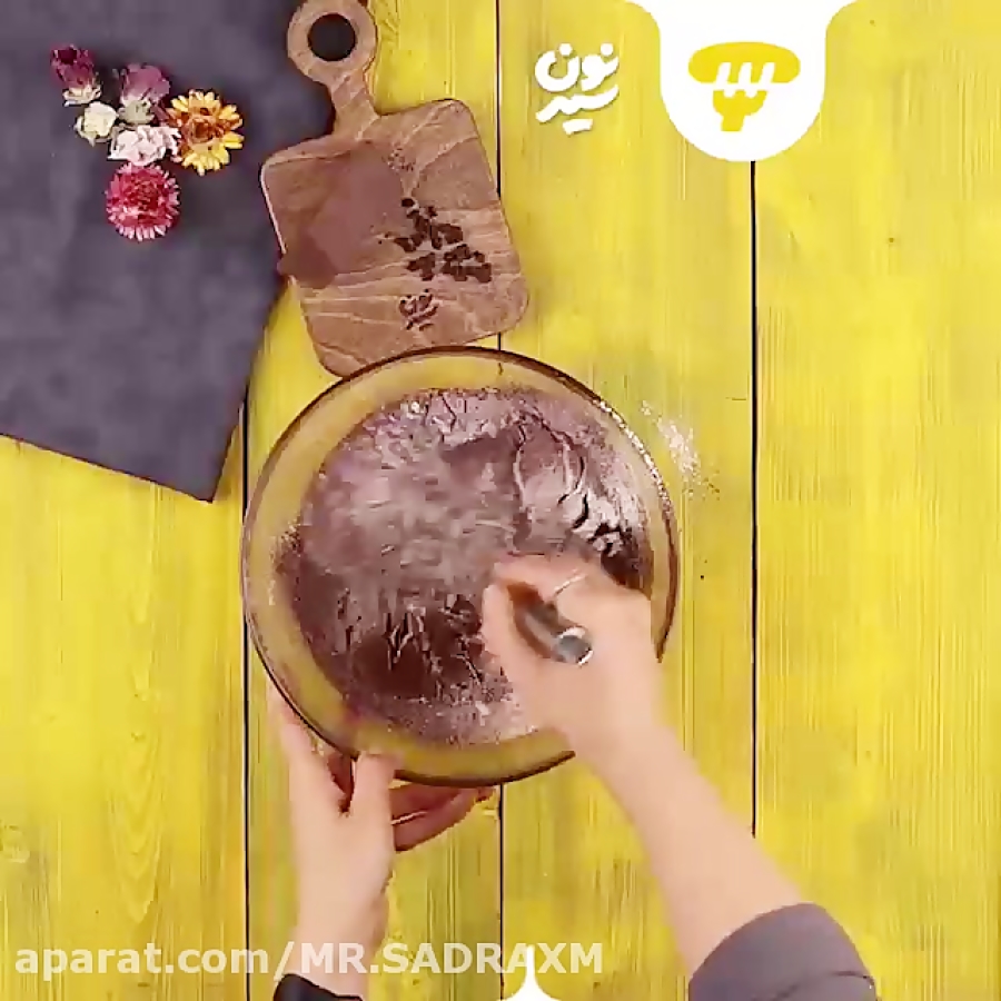 کیک شکلات قلبی به روش سوئدی