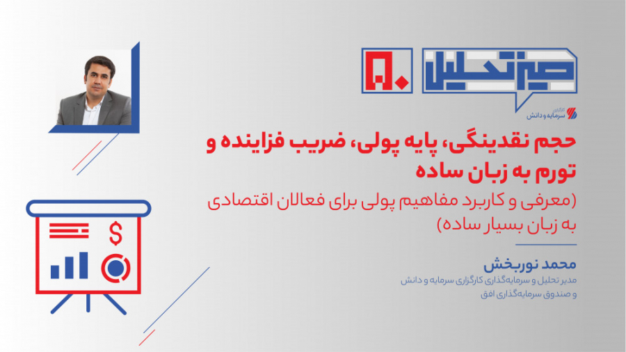 حجم , نقدینگی , پایه , پولی , ضریب , فزاینده , تورم , زبان , ساده