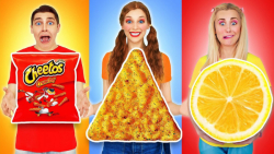 اشکال هندسی چالش غذا خوردن چال...