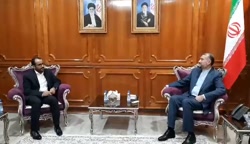 ️ دیدار و گفتگوی دکتر حسین امیر عبداللهیان و محمد عبدالسلام مذاکره کننده ارشد دو ️ دیدار و گفتگوی دکتر حسین امیر عبداللهیان و محمد عبدالسلام مذاکره کننده ارشد دو