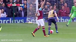 وستهام 3-3 آرسنال(خلاصه بازی)