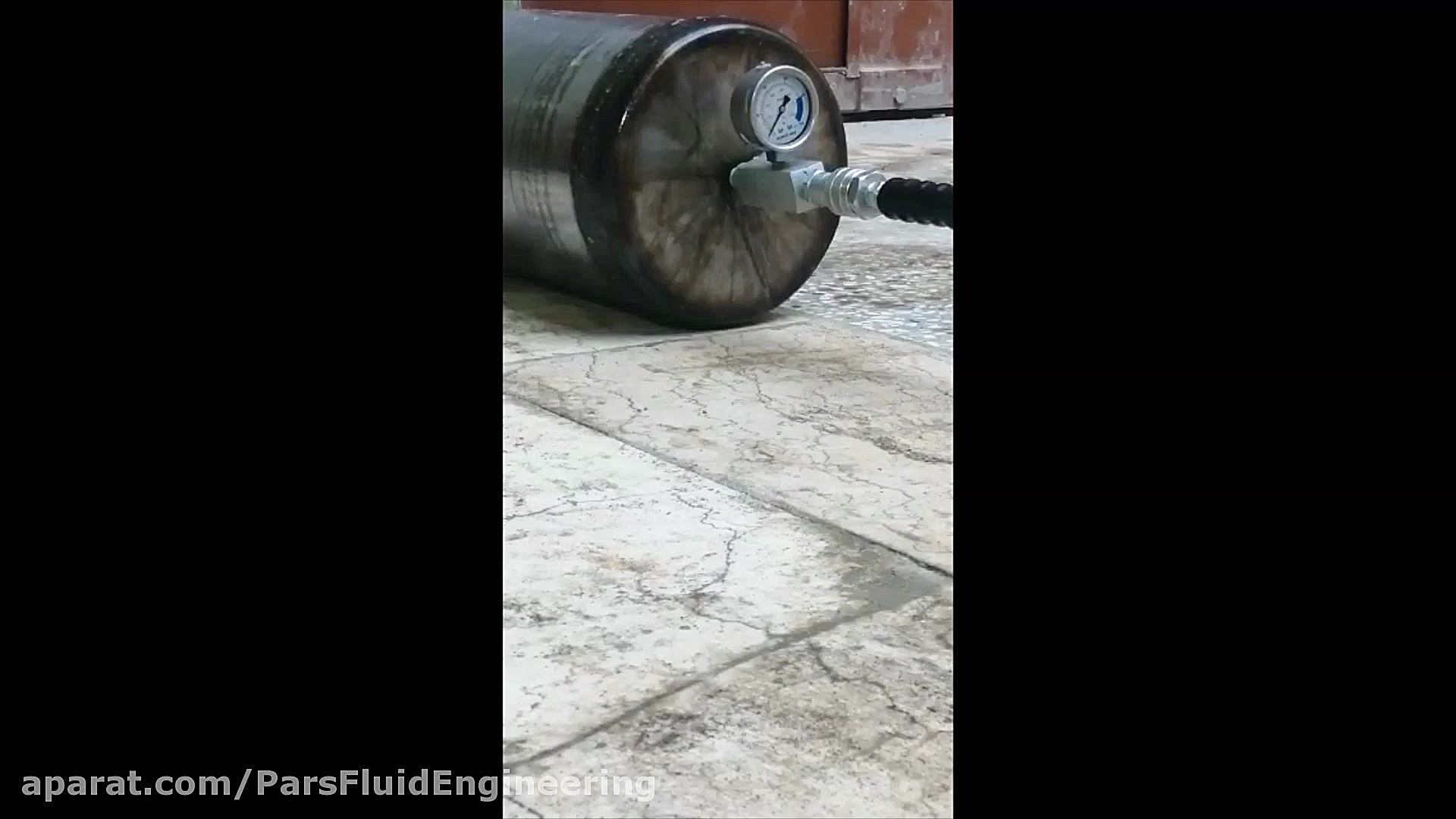 کپسول فلزی تحت فشار صنعتی 600Bar - ساخت شرکت مهندسی آسیا سیال پارس