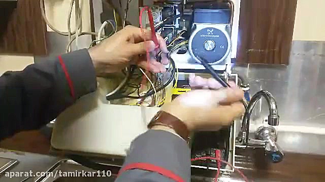 آموزش تست فلومتر سه سیم پکیج دیواری کپشن ️ آهنگ لوطی‌پنگ
