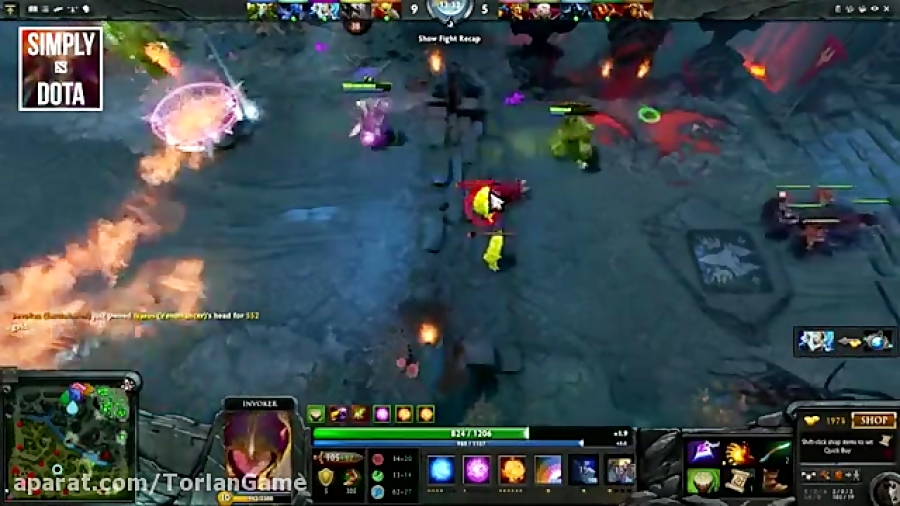 گیم پلی دوتا 2 - Dota 2 Invoker Gameplay