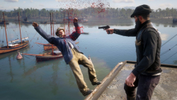 صحنه های خنده دار و بروتال کیل در گیم پلی بازی رد دد Red Dead Redemption 2