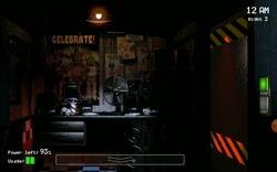 گیم پلی بازی fnaf شب سوم