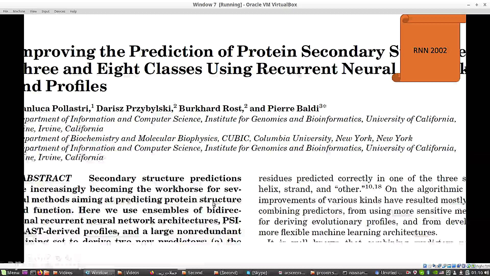 Protein Secondary Structure Prediction using Neural Network part 3 Blood Gas