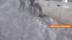 امداد هوایی به بانوی باردار در سرما و کولاک شدید امداد هوایی به بانوی باردار در سرما و کولاک شدید