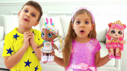 دایانا با عروسک ها بانوان کودک...