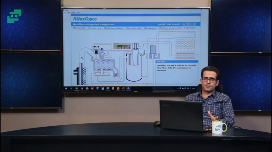 عملکرد کمپرسور اسکرو (اویل اینجکت)