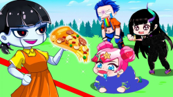 گاچا  چالش کمدی خوراکی اسکوید...