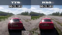 مسابقه در بازی Forza Horizon 5- Audi TTS vs Audi RS5 -