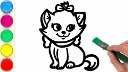 نقاشی گربه بانمک