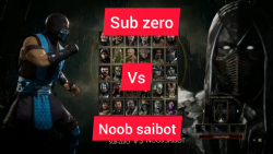 sub zero vs noob siabot | mortal kombat 11