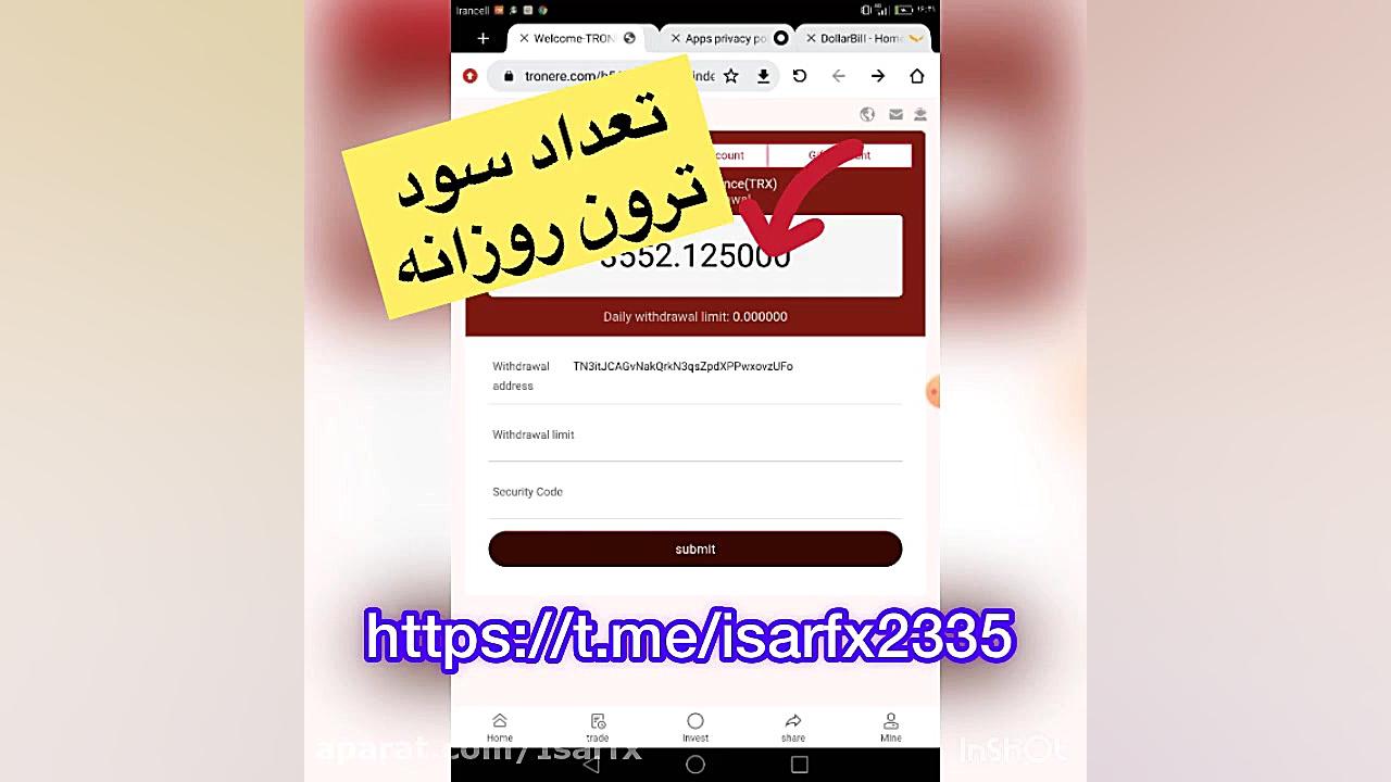 کسب , سود , استخراج , ترون , trx , سایت , tronere , اموزش , صفر , واریز , وبرداشت , سایتtronere , com
https: , www , 8trx8 , com , regist?code=38588