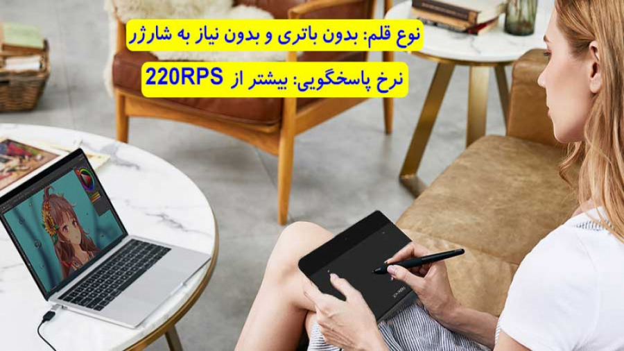 قلم نوری ایکس پی پن XP-Pen Deco Fun XS CT430 پیلینگ