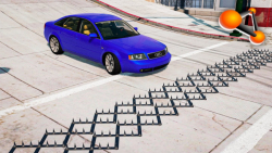 ماشین بازی جدید:: ماشین آبی و سرعت گیر جدید