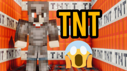 داخل ماینکرافت با تیرکمان کلی تی ان تی فعال کردم(Minecraft TNT)