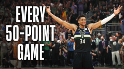 تمام بازی های ۵۰ امتیازی یانیس آنته توکومپو در بسکتبال NBA