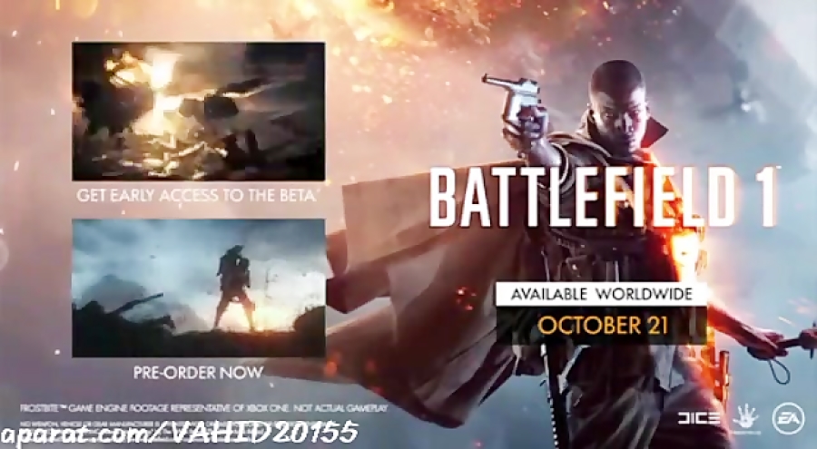 تریلر رسمی بازی Battlefield 1 منتشر شد