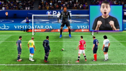 چالش پنالتی زدن به دروازه بان غول در FIFA22