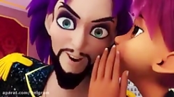 دختر کفشدوزکی و گربه سیاه