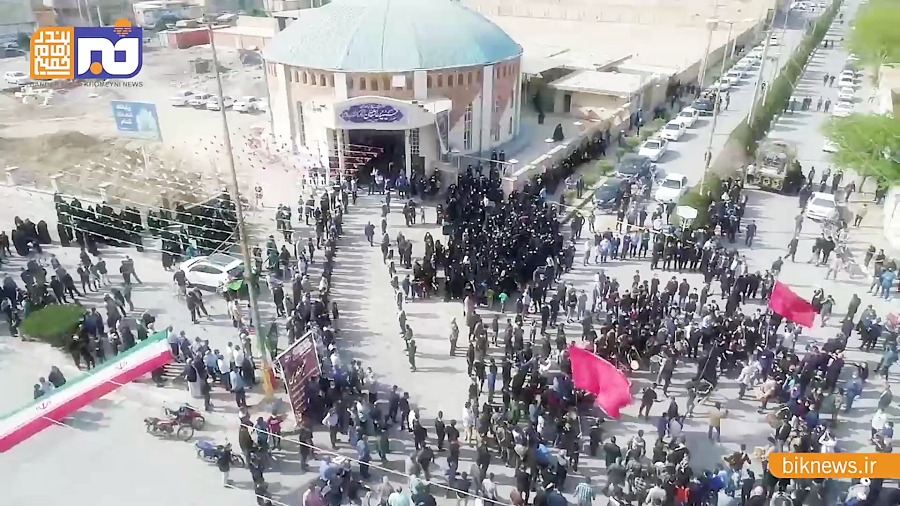 استقبال و تشییع باشکوه شهید بسیجی علیرضا دریس در بندرامام‌‌خمینی(ره)