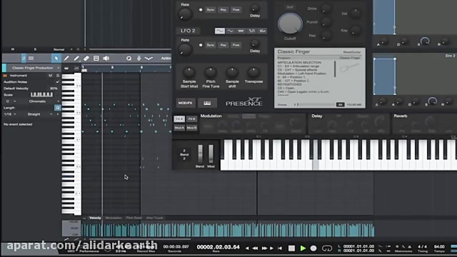 تکنیکهای موجود بیس سمپلر و قدرتمند برنامه Studio One فیلم خارجی