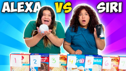 مری و ایزی  چالش تهیه کیک با ک...