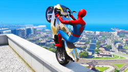 مرد عنکبوتی | موتور سواری ، مهارت های مرد عنکبوتی #31 | گیم پلی GTA 5