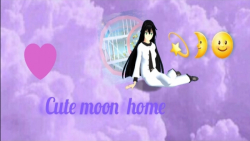 کد خانه ماه کیوت/ کد در کپشن / ساکورا اسکول سیمولیتر/ Cute moon home