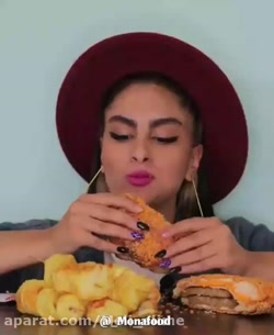 چالش غذا خوردن امسر