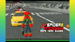 مکان لیموزین خفن در بازی Stickman Spider Rope Hero Gangstar Crime