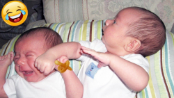 کلیپ طنز نوزادان دوقلو ، بازی...