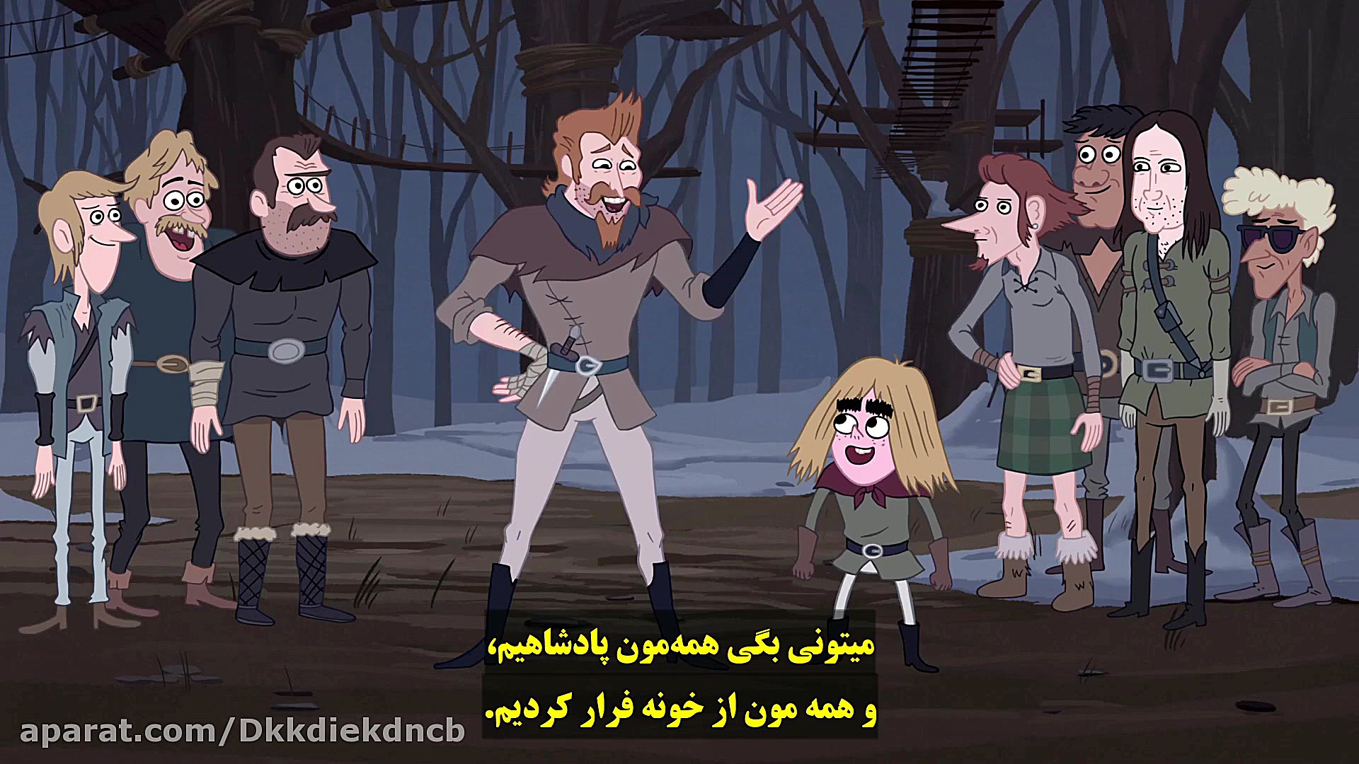 انیمیشن زنده باد سلطنتی ها با زیرنویس فارسی Long Live the Royals 2014 قسمت 5 اخر زمان683ثانیه