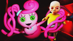 فرار از پاهای بلند مامی با نوز...