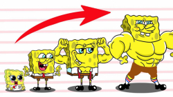 ایده کارتونی باب اسفنجی  کودکی...