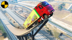 کامیون قرمز و جاده خطرناک :: گیم ماشینی :: ماشین بازی