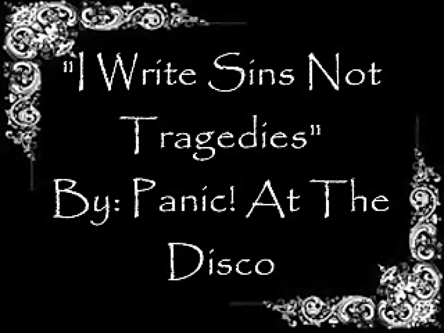 Panic! At The Disco I Write Sins Not Tragedies Lyrics