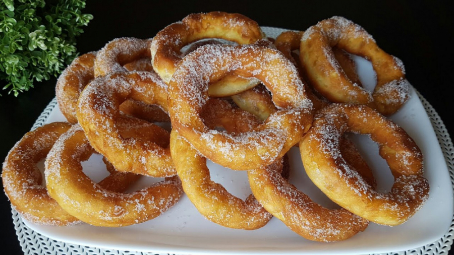 طرز تهیه شیرینی خانگی :: شیرینی حلقه ای :: کیک و شیرینی