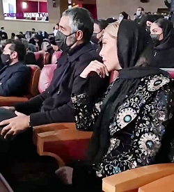 لحظه اعلام نام صدف اسپهبدی به عنوان برنده جایزه بهترین بازیگر نقش مکمل زن